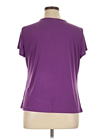 NY Collection Short Sleeve Blouse (view 2)