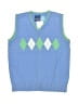 Great Guy 100% Cotton Argyle Blue Sweater Vest Size 2T - photo 1