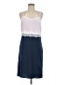 W by Worth Color Block Blue Casual Dress Size 8 - photo 1