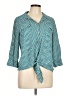 Investments 100% Polyester Teal 3/4 Sleeve Blouse Size L - photo 1