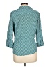 Investments 100% Polyester Teal 3/4 Sleeve Blouse Size L - photo 2