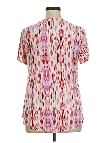 JM Collection Short Sleeve Blouse (view 2)