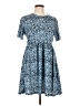 Lefties Print Blue Casual Dress Size L - photo 1