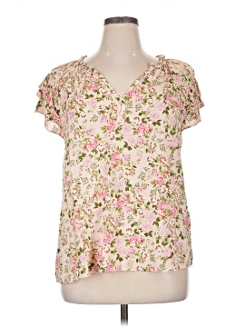Rose + Olive Short Sleeve Blouse