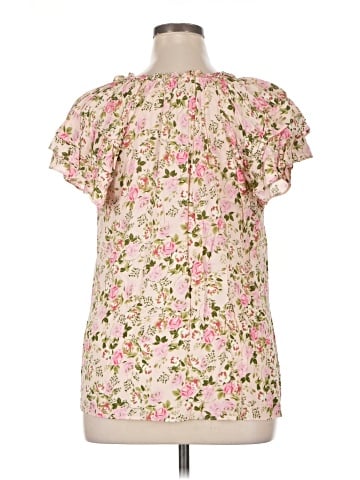 Rose + Olive Short Sleeve Blouse (view 2)