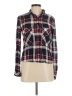 New Look Plaid Red Long Sleeve Button-Down Shirt Size M - photo 1