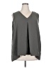 Fever 100% Polyester Gray Sleeveless Blouse Size 2X - photo 1