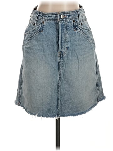 We the Free Denim Skirt (view 1)