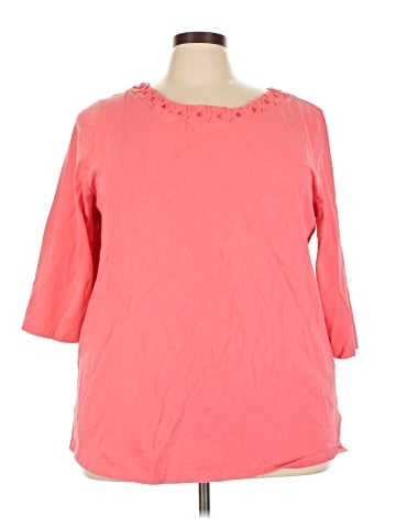 Liz & Me 3/4 Sleeve Top (view 1)