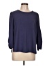 DKNY 100% Polyester Blue 3/4 Sleeve Top Size L - photo 1