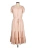 Ann Taylor 100% Polyester Tan Casual Dress Size 10 - photo 1