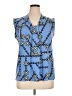 Dana Buchman Blue Sleeveless Blouse Size XL - photo 1