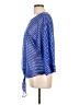 Chico's 100% Polyester Blue 3/4 Sleeve Blouse Size Lg (2) - photo 5