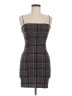 Bear Dance Plaid Gray Cocktail Dress Size M - photo 1