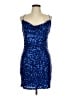 B. Darlin Stars Blue Cocktail Dress Size 13 - 14 - photo 1
