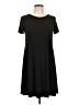 Lbisse Solid Black Casual Dress Size L - photo 1