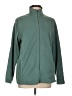 Lands' End 100% Polyester Solid Green Teal Track Jacket Size L - photo 1