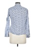 Liz Claiborne Print Blue Long Sleeve Button-Down Shirt Size M (petite) - photo 2