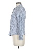Liz Claiborne Print Blue Long Sleeve Button-Down Shirt Size M (petite) - photo 5