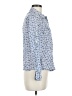 Liz Claiborne Print Blue Long Sleeve Button-Down Shirt Size M (petite) - photo 4