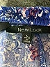New Look 100% Rayon Paisley Blue Casual Pants Size L - photo 7