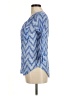 Fred David Blue 3/4 Sleeve Blouse Size M - photo 5