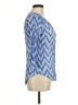 Fred David Blue 3/4 Sleeve Blouse Size M - photo 4