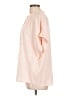 Point Sur 100% Viscose Pink Short Sleeve Blouse Size L - photo 5