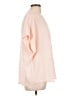 Point Sur 100% Viscose Pink Short Sleeve Blouse Size L - photo 4