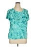 Roz & Ali Teal Short Sleeve Top Size 1X - photo 1