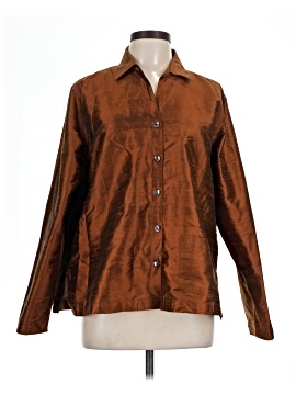 Travelsmith Long Sleeve Silk Top