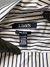 Chaps 100% Cotton Stripes Silver Blue 3/4 Sleeve Button-Down Shirt Size XL - photo 7