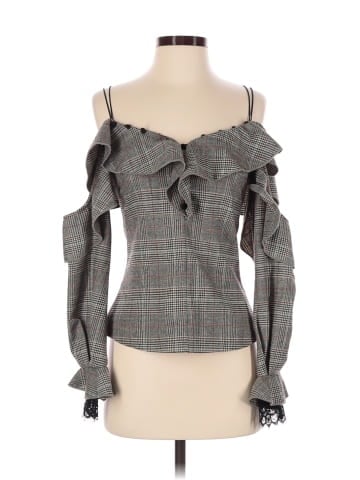 Self-Portrait Long Sleeve Blouse (view 1)