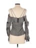 Self-Portrait Gray Long Sleeve Blouse Size 2 - photo 2