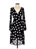 Story On 100% Polyester Polka Dots Black Casual Dress Size S - photo 1