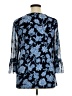 JM Collection Blue 3/4 Sleeve Blouse Size XL - photo 2