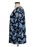 JM Collection Blue 3/4 Sleeve Blouse Size XL - photo 5