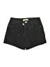 d.jeans Solid Black Denim Shorts Size 8 - photo 1