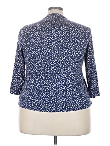 Lands' End 3/4 Sleeve Blouse (view 2)