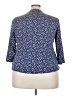 Lands' End Blue 3/4 Sleeve Blouse Size XXL - photo 2