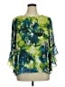 Kasper 100% Polyester Green 3/4 Sleeve Blouse Size XL - photo 1