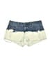 Mudd Color Block Blue Denim Shorts Size 9 - photo 1