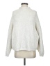 Topshop Solid White Turtleneck Sweater Size 4 - photo 1
