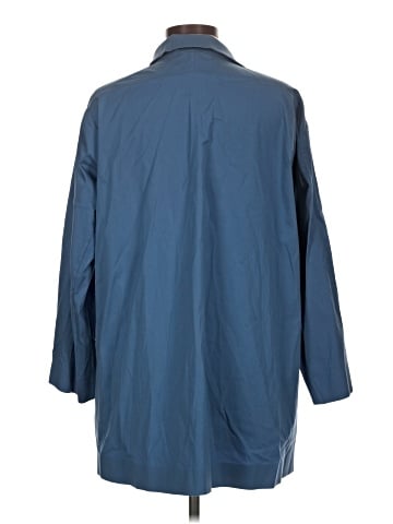 Lafayette 148 New York 3/4 Sleeve Button-Down Shirt (view 2)