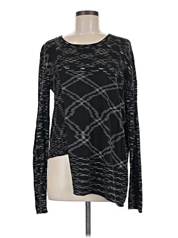 BCBGMAXAZRIA Long Sleeve Silk Top (view 1)