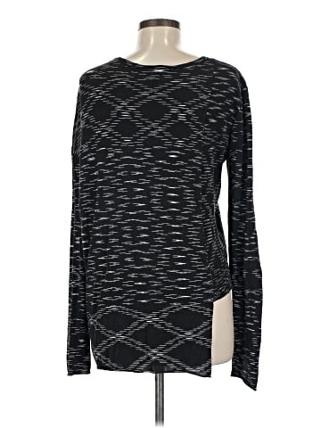 BCBGMAXAZRIA Long Sleeve Silk Top (view 2)
