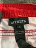 Athleta 100% Polyester Paisley Red Board Shorts Size 8 - photo 3