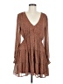 AaKaa 100% Polyester Paisley Brown Casual Dress Size M - photo 1