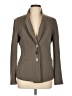 Armani Collezioni 100% Wool Houndstooth Solid Gray Wool Blazer Size EU (IT) 46 / US 10 - photo 1
