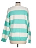 Vince Camuto Stripes Teal Pullover Sweater Size L - photo 2